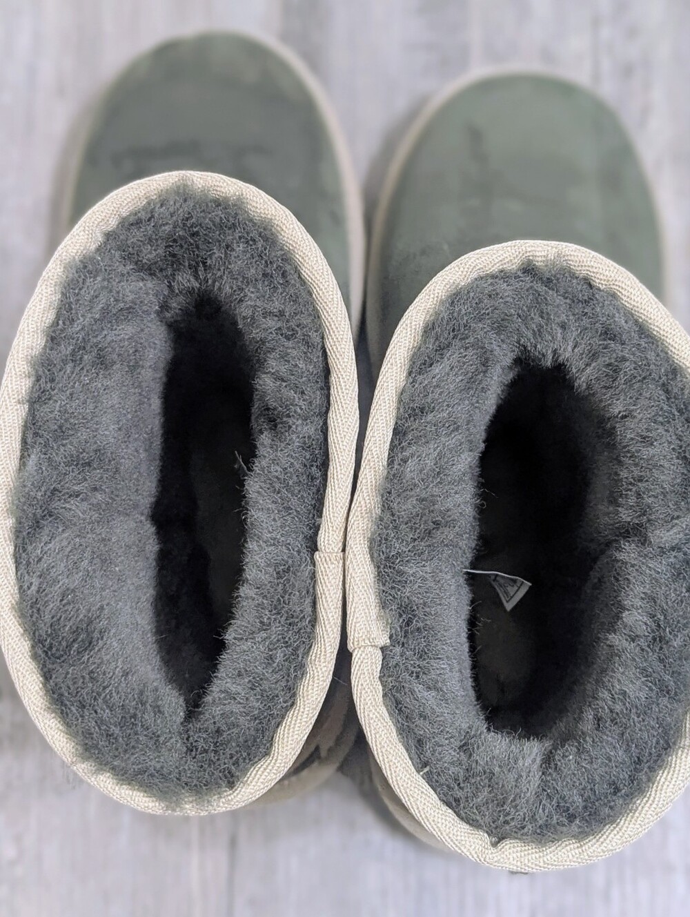 UGG Cozy Shearling-Lined Short Boot - Olive/Tan - Picture 5 of 8